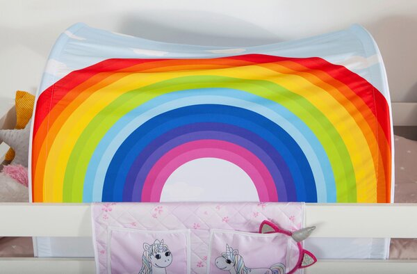 VYSOKÁ POSTEL, 90/200 cm, bílá MID.YOU - Vyvýšené postele, Online Only
