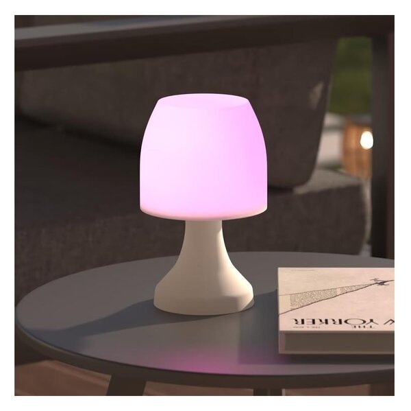 Atmosphera - LED RGB Venkovní stolní lampa DOKK LED/3xAAA 19,5 cm IP44