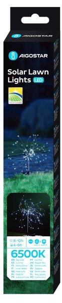 Aigostar - LED Solární dekorační lampa LED/0,03W/1,2V 88,5cm 6500K IP44