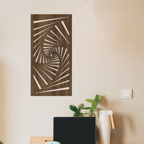 Dřevo života | Dřevěný dekorační panel na zeď SCHODIŠTĚ | Rozměry (cm): 20x40 | Barva: Ořech