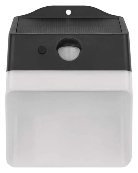 LED Solární nástěnné svítidlo se senzorem LUMI LED/3,7W IP65 černá