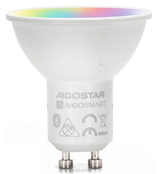 LED RGBW Stmívatelná žárovka MESH Smart GU10/6,5W/230V 2700-6500K - Aigostar