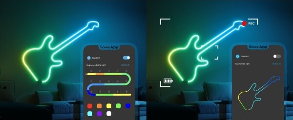 Govee - Neon 2 MATTER ohebný LED pásek 3m RGBIC Wi-Fi