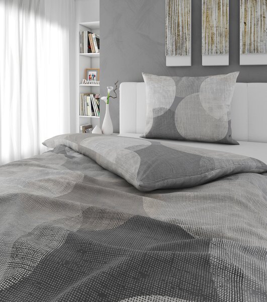 POVLEČENÍ, flanel, antracitová, 140/220 cm Esposa - Povlečení