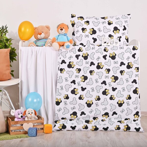 Povlečení dětské Mouse EMI, Dětský set 90x130 + 45x65