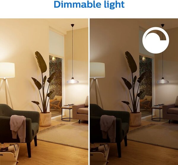SADA 2x LED Stmívatelná žárovka Philips A60 E27/8W/230V Wi-Fi