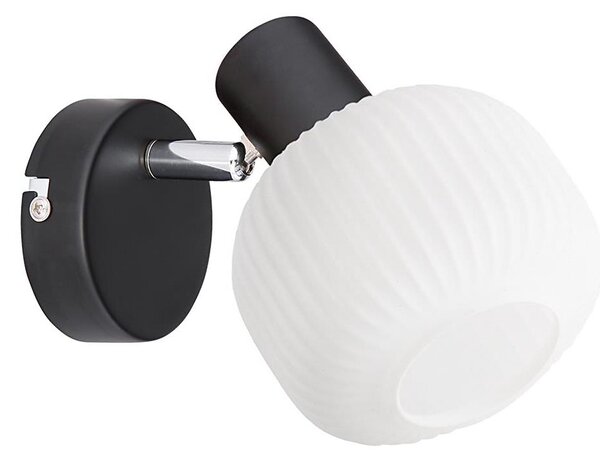 Prezent 27519 - Nástěnné bodové svítidlo ARYA 1xE14/40W/230V černá/bílá