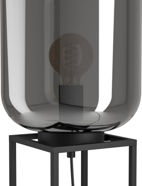 Eglo 39988 - Stolní lampa BULCIAGO 1xE27/40W/230V kouřová