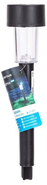 Aigostar - LED Solární svítidlo LED/0,006W/1,2V 29,5 cm černá 6500K IP44