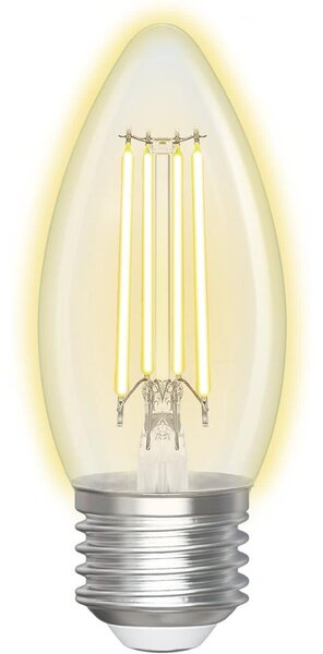 LED Stmívatelná žárovka FILAMENT C35 E27/4,5W/230V 2700-6500K Wi-Fi - Aigostar
