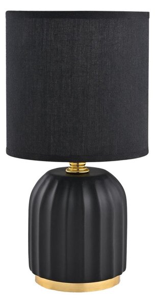 Zuma Line HS8723-BL - Stolní lampa 1xE14/40W/230V černá/zlatá