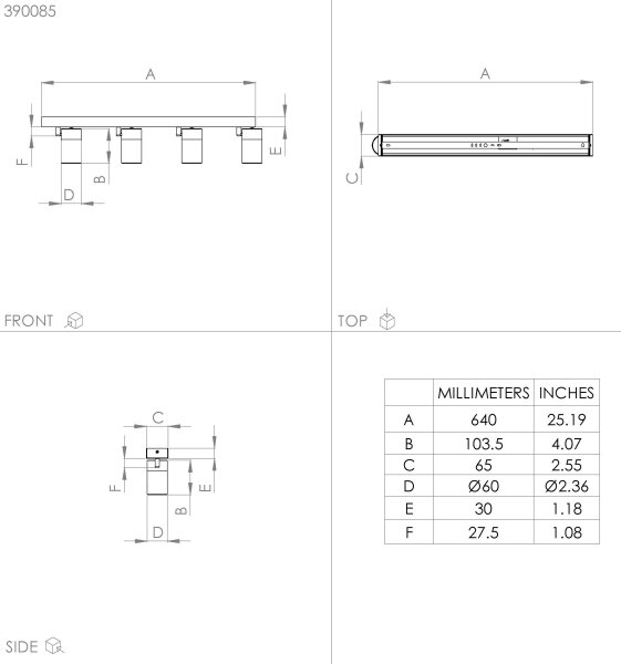 Eglo 390085 - LED Bodové svítidlo CUMARIBO 4xGU10/4,5W/230V 3000K