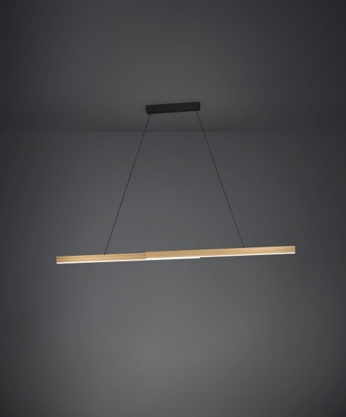 Eglo 390369 - LED Stmívatelný lustr na lanku MONTEBUONO LED/21W/230V 3000K hnědá
