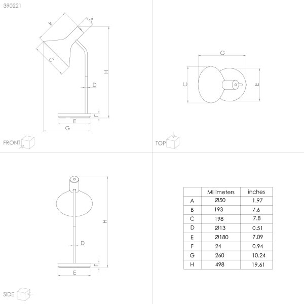 Eglo 390221 - Stolní lampa MORESCANA 1xE27/28W/230V černá