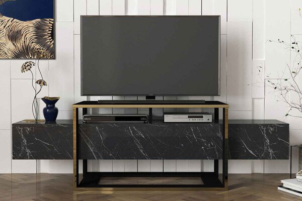 Designový TV stolek Olivera 160 cm černý