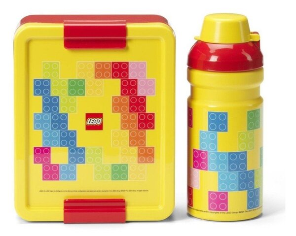 Dětský svačinový box s lahví Brick – LEGO®