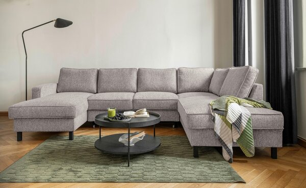 SEDACÍ SOUPRAVA, textil, šedobílá MID.YOU - Sedací soupravy, Online Only