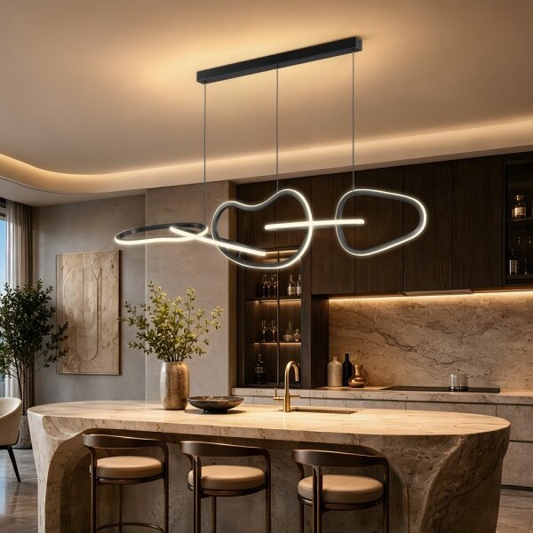 BRILAGI - LED Stmív. lustr na lanku SIGNATURE LED/80W/230V 120x25 cm černá + DO