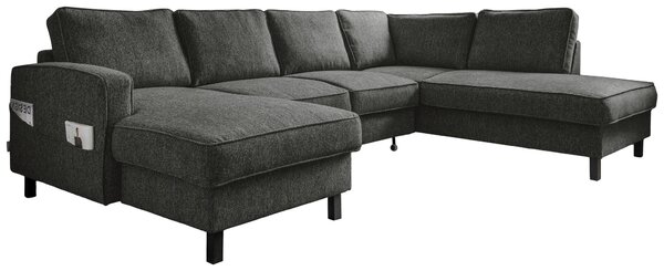 SEDACÍ SOUPRAVA, textil, tmavě šedá MID.YOU - Sedací soupravy, Online Only