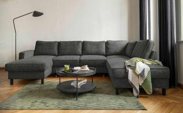 SEDACÍ SOUPRAVA, textil, tmavě šedá MID.YOU - Sedací soupravy, Online Only