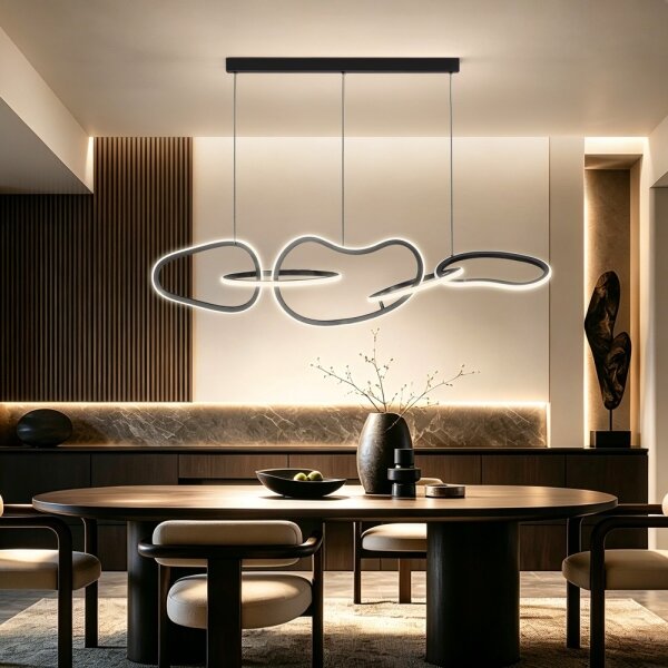 BRILAGI - LED Stmív. lustr na lanku SIGNATURE LED/80W/230V 120x25 cm černá + DO