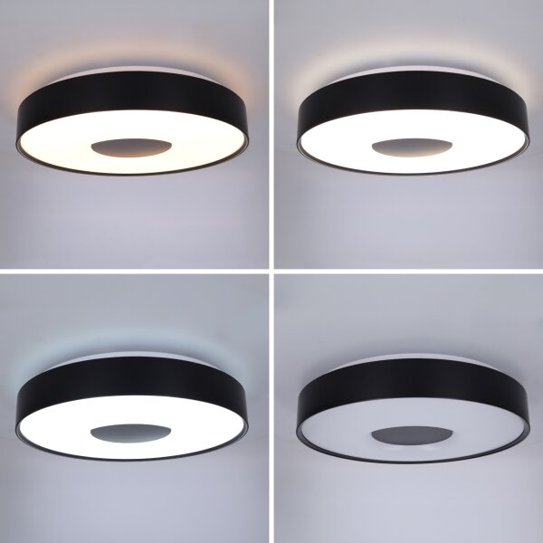 Brilagi - LED Stmív. stropní svítidlo JAMIS LED/48W/230V pr. 39 cm černá + DO