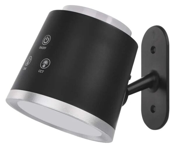 LED Stmívatelná nabíjecí stolní lampa 4v1 LED/6W/3,7V 3000K/4000K/6500K černá