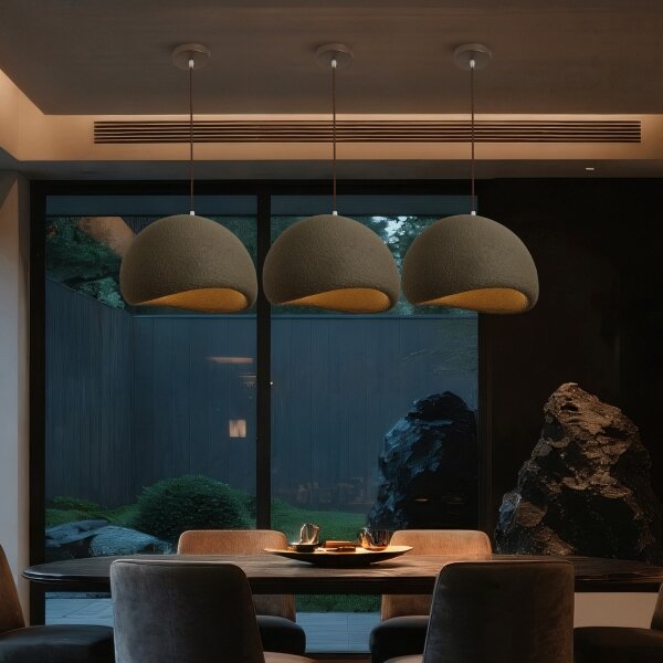 BRILAGI - Lustr na lanku WABI SABI 1xE27/60W/230V pr. 40 cm hnědá
