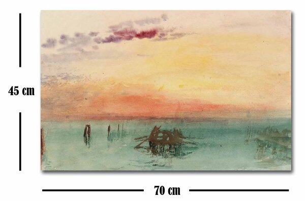 ASIR Obraz na plátně J .M. W. Turner - Venice: pohled na lagunu při západu slunce