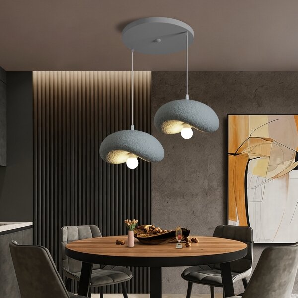 BRILAGI - Lustr na lanku WABI SABI 2xE27/60W/230V šedá