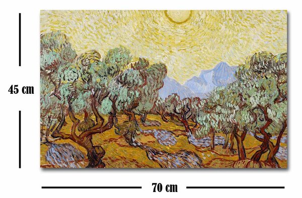 ASIR Obraz na plátně Vincent Van Gogh – Olivovníky 1889