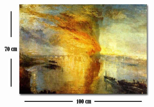 ASIR Obraz na plátně J. M. W. Turner – Hořící budova Horní a Dolní sněmovny