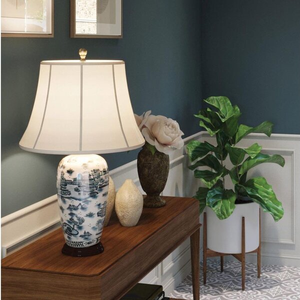 Elstead BLUE-TRAD-WP-TL - Stolní lampa BLUE TRADITIONAL 1xE27/60W/230V