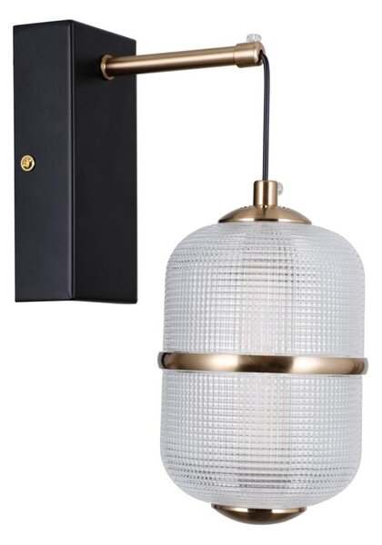 ITALUX WL-34375-1-BK - LED Nástěnná lampa ALANI LED/6W/230V 3000K černá/zlatá