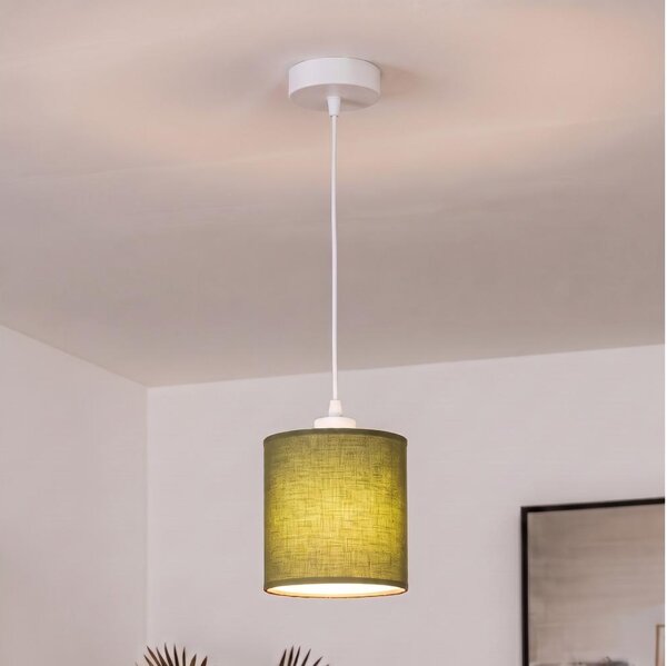 BRILAGI - LED Lustr na lanku NUBILA 1xE27/60W/230V pr. 14 cm bílá/zelená