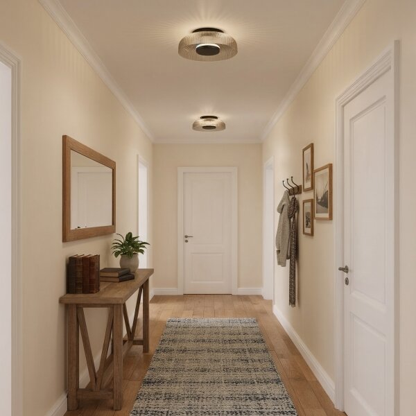 ITALUX WL-36482-GR-LED Stropní svít PASSO LED/8W/230V 3000K pr. 25 cm kouř černá