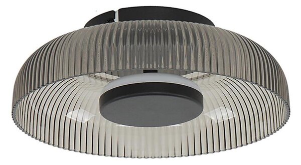 ITALUX WL-36482-GR-LED Stropní svít PASSO LED/8W/230V 3000K pr. 25 cm kouř černá