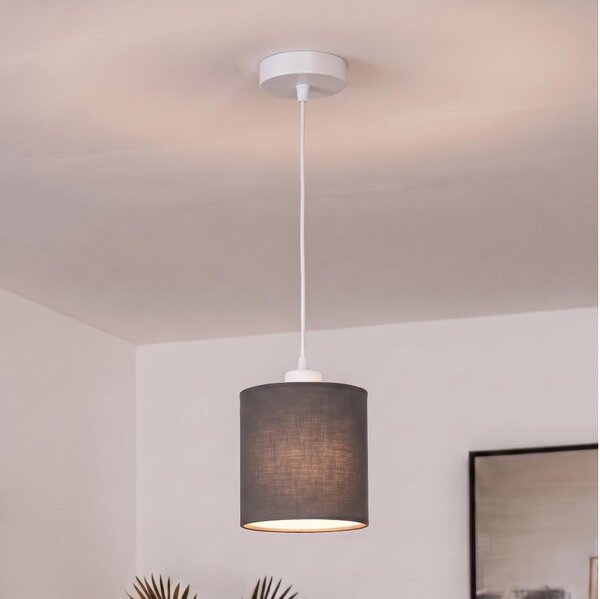 BRILAGI - LED Lustr na lanku NUBILA 1xE27/60W/230V pr. 14 cm bílá/antracit