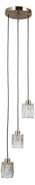 ITALUX PND-40813-3R-HBR - Lustr na lanku TORNO 3xE14/40W/230V zlatá