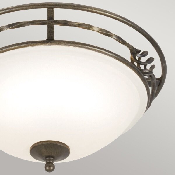 Elstead PB-F-A-BLK-GOLD - Stropní svítidlo PEMBROKE 2xE27/60W/230V