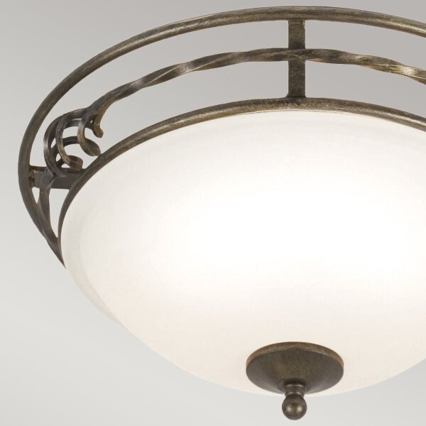Elstead PB-F-A-BLK-GOLD - Stropní svítidlo PEMBROKE 2xE27/60W/230V
