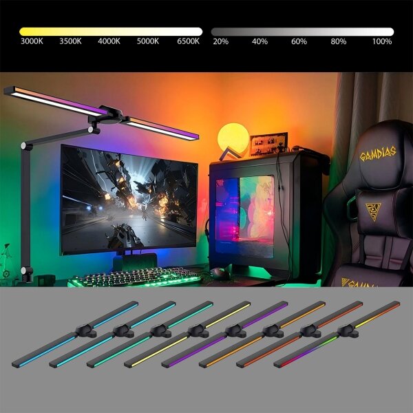 Brilagi -LED RGB Stmív. dotyk. stolní lampa VARIO LED/18W/230V 3000-6500K CRI 96