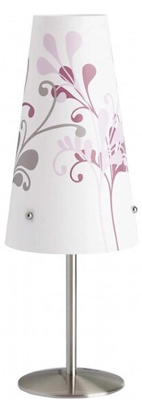 Brilliant - Stolní lampa ISI 1xE14/40W/230V bílá/růžová/lesklý chrom