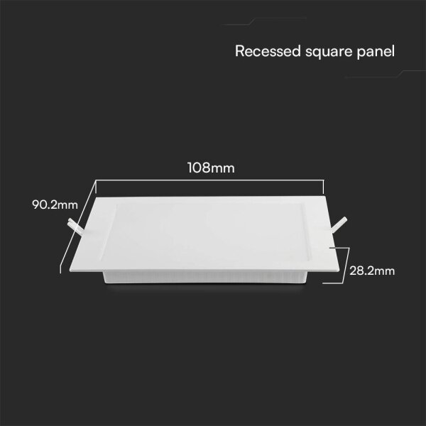 LED Podhledové svítidlo SAMSUNG CHIP LED/3W/230V 4000K 9x9 cm bílá