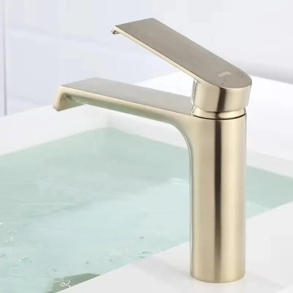 REA-B9969 - Umyvadlová baterie HASS 15 cm broušená zlatá