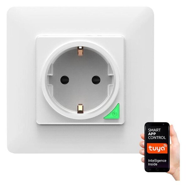 Chytrá zásuvka SMART 3680W/230V/16A Wi-Fi Tuya SCHUKO