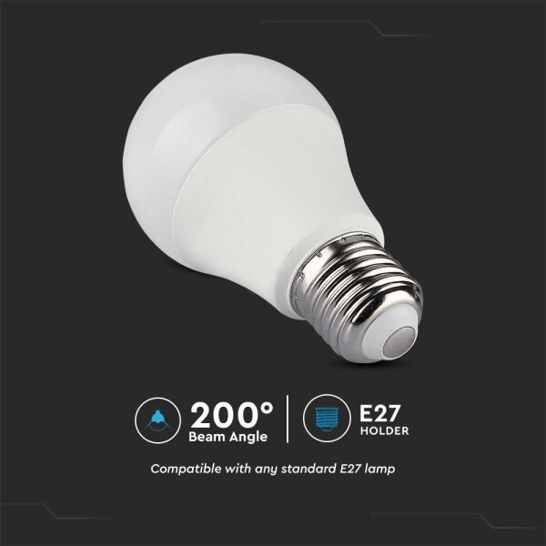 LED RGB Stmívatelná žárovka A60 E27/8,5W/230V 4000K + dálkové ovládání