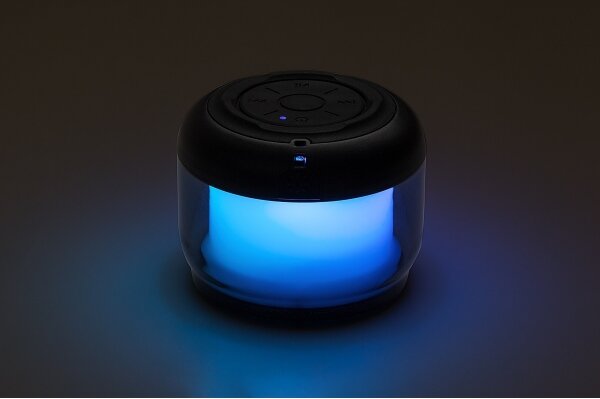 Rabalux 76110 - RGB Stolní lampa s reproduktorem RADELIA RGB/3W/3,7V 500mAh