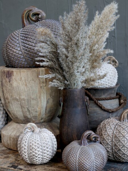 Mocca antik dekorace dýně Pumpkin antique M - Ø 14*13 cm - Chic Antique