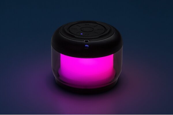 Rabalux 76110 - RGB Stolní lampa s reproduktorem RADELIA RGB/3W/3,7V 500mAh